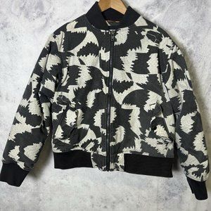 The Hundreds Black and White Bomber Jacket